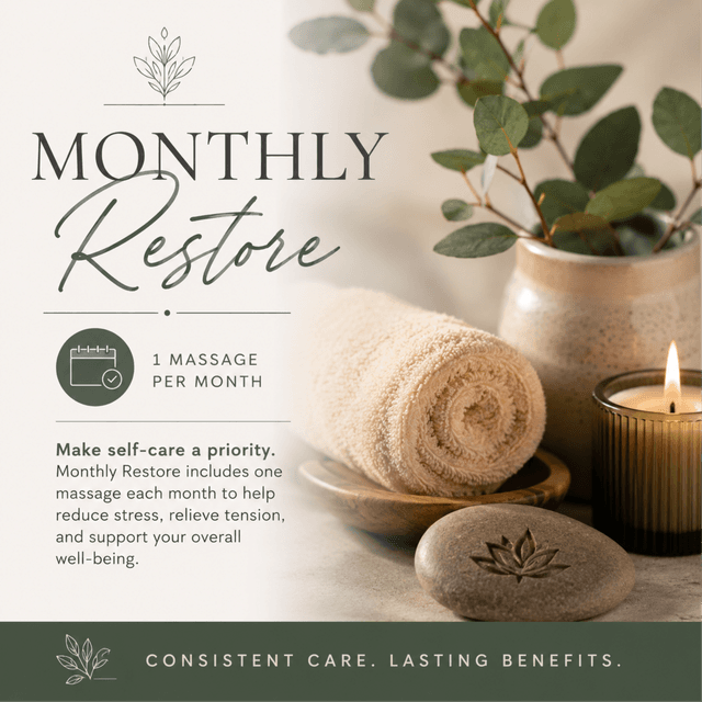 Monthly Restore Membership at Snake River Massage in Rupert, ID